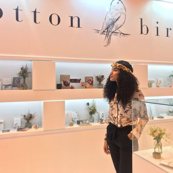 nuestro stand Cotton Bird & Claudia Mayo @invitadalowcost espléndida