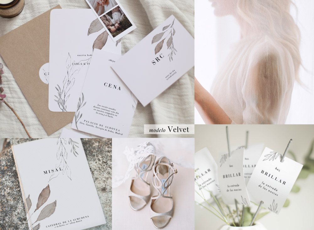 invitaciones de boda personalizadas coleccion velvet
