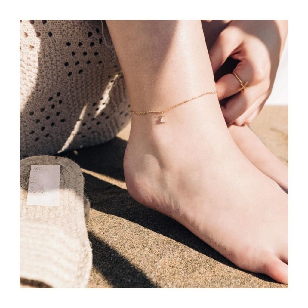 pulsera pie novia