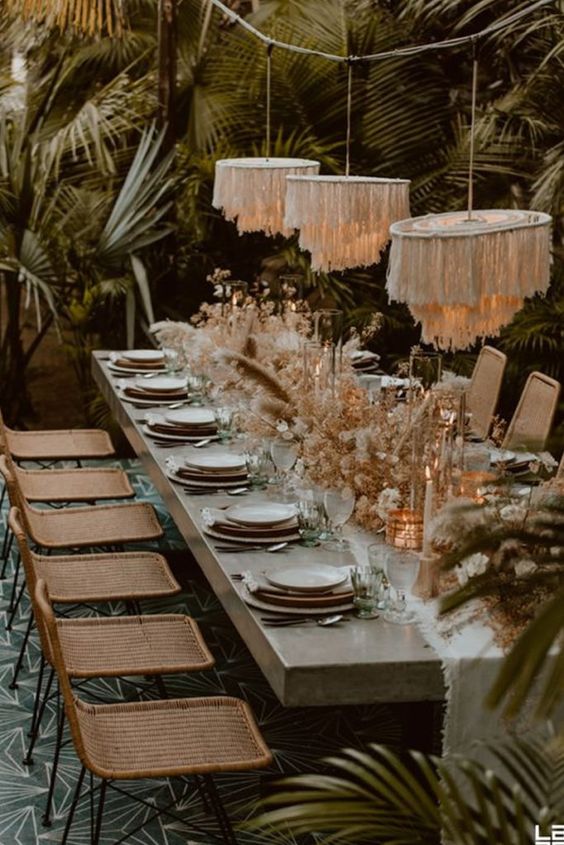 bodas de verano mesas