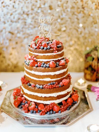pastel de boda verano ligero