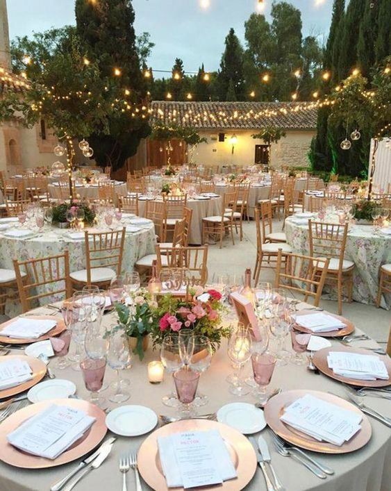 bodas de verano mesas