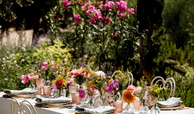 mesa boda verano