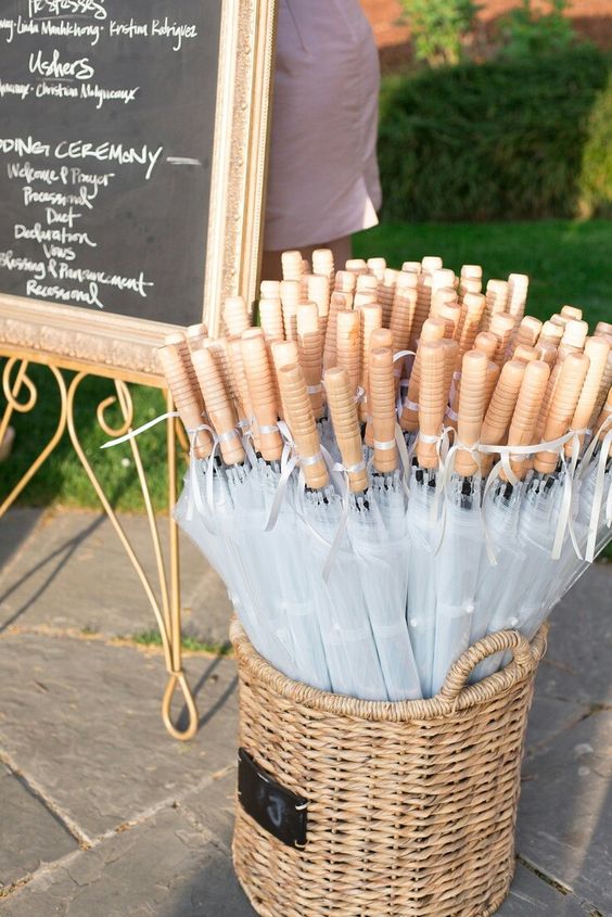 paraguas para invitados boda