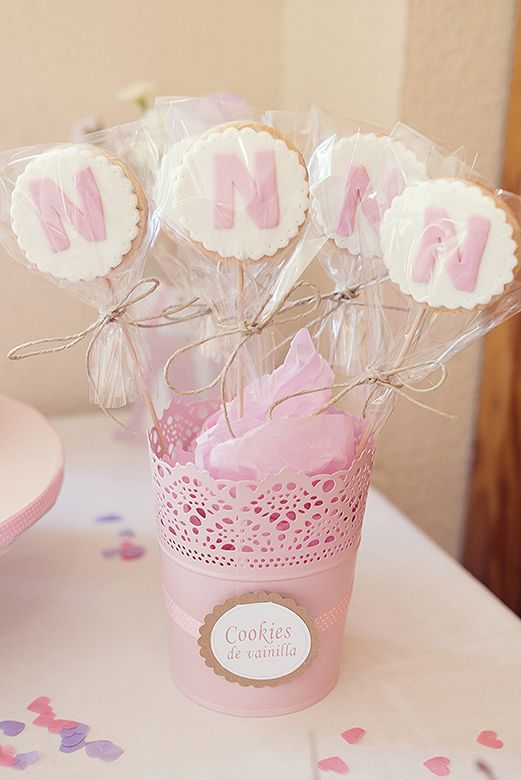 piruletas para bautizo rosas niña