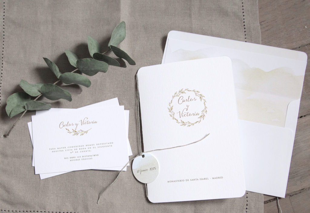 Ópalo | Invitación de boda religiosa