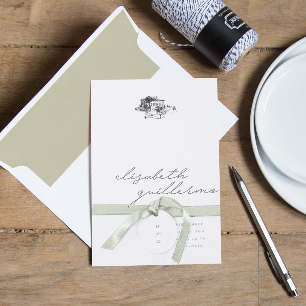 Madeleine | Tarjeta invitación de boda religiosa