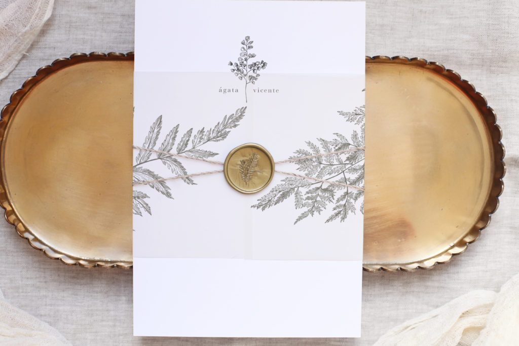 Antica | Tarjeta de invitación de boda religiosa