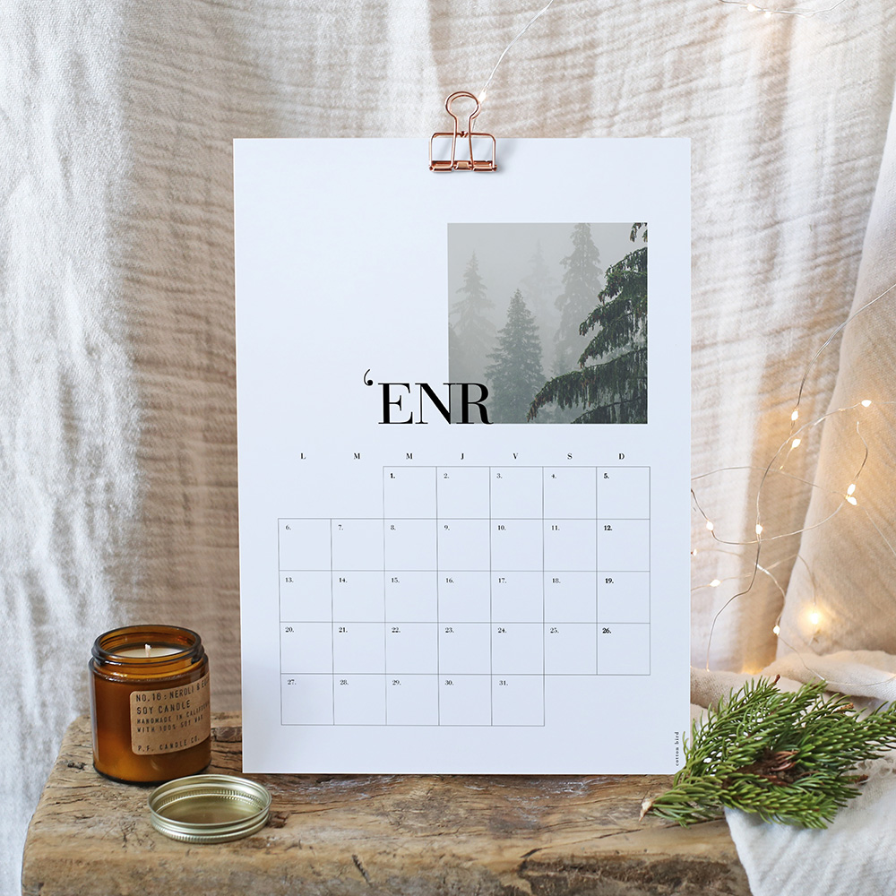calendario 2020 tipo poster
