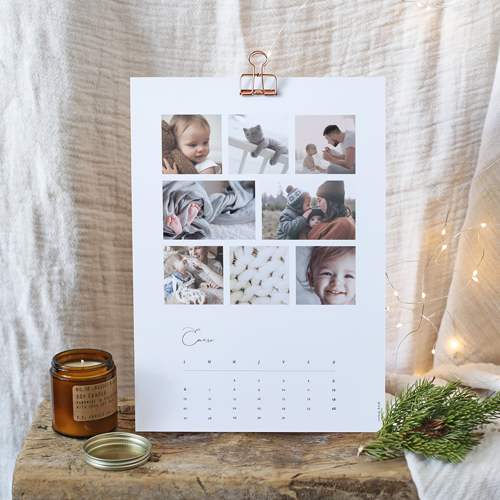 calendario 2020 tipo poster personalizable